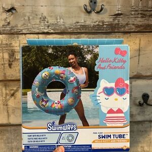 Swimways x Hello Kitty by Sanrio Pool Float Swim Tube, Over 2.6’ Wide, BNIB